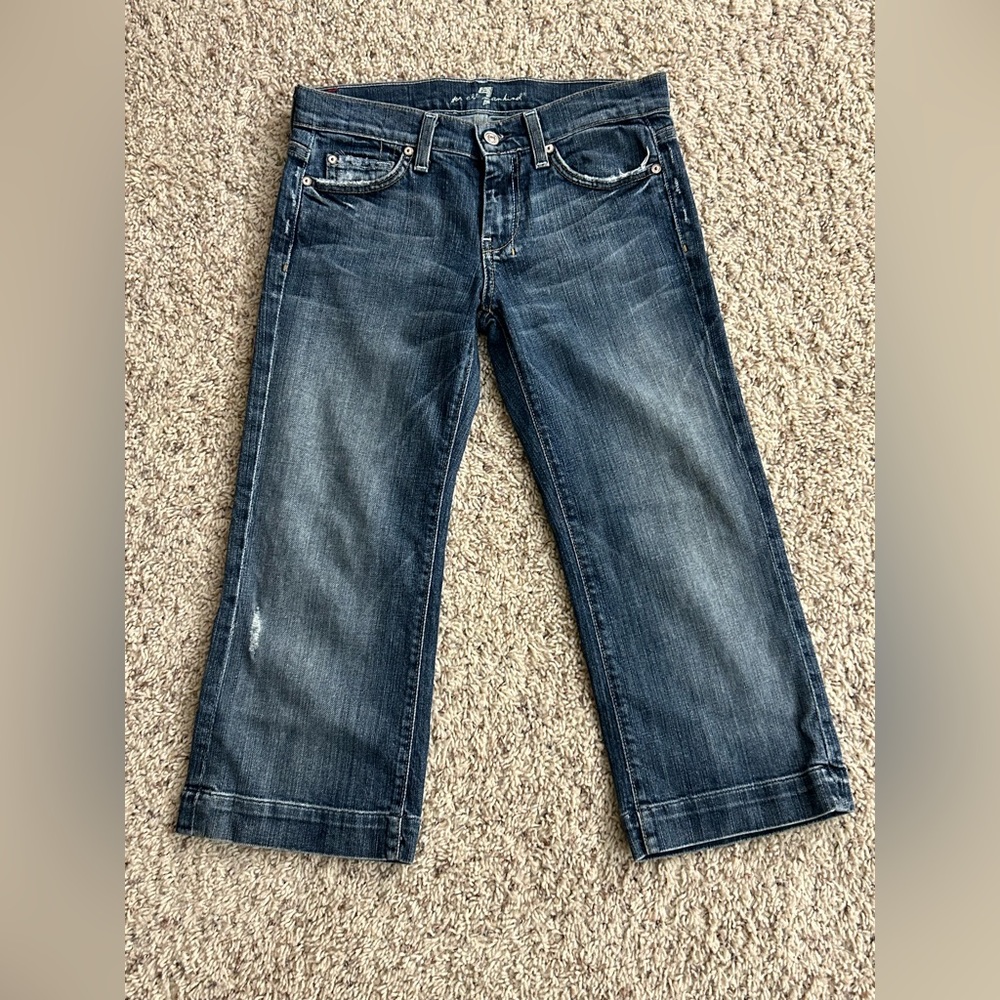 Seven 4 All Mankind, Cropped Low-rise Jean Capri Size 26 - EUC